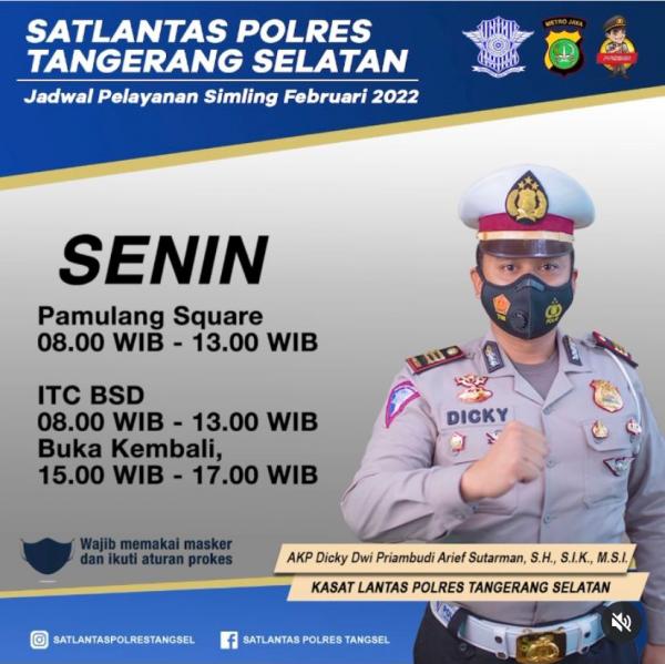 Tempat dan Jadwal SIM Keliling Di Tangerang Selatan, Februari 2021  