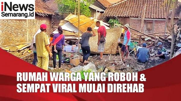 VIDEO Rumah Warga Kendal yang Roboh, Mulai Direhab di Hari Valentine