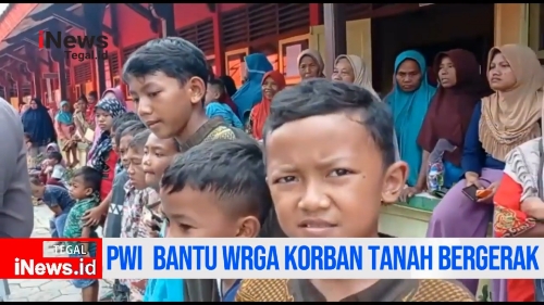 Video PWI Kabupaten dan Kota Tegal Bantu Warga Korban Tanah Bergerak