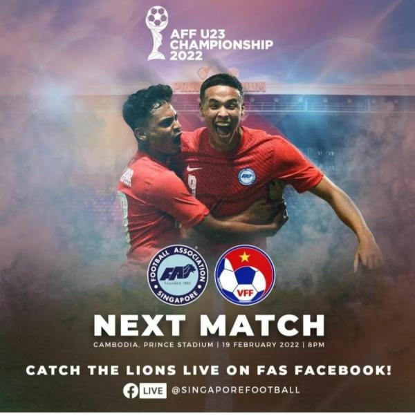 Timnas Singapura Kontra Vietnam Akan jadi Laga Big Match Piala AFF U-23 Malam Ini