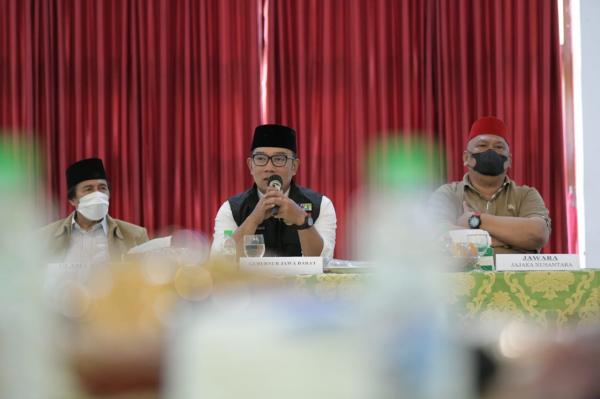 Ridwan Kamil Tampung Aspirasi Jawara Bekasi
