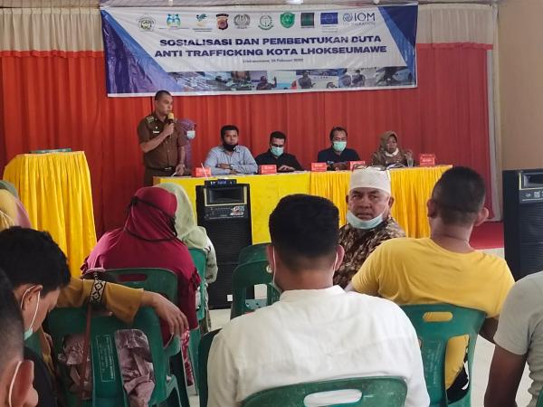 Pengungsi Rohingnya Rentan Terhadap TPPO, Pemko Lhokseumawe dan IOM Bentuk Duta Anti Trafficking