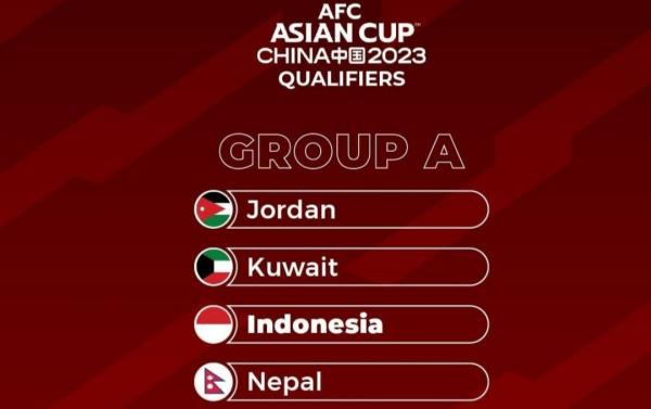 Babak Kualifikasi Piala Asia 2023, Timnas Indonesia Berada di Grub A, Indonesia Optimis Bisa