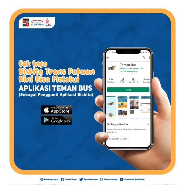 Kabar Gembira, Biskita Trans Pakuan Kini Hadir di Aplikasi Teman Bus