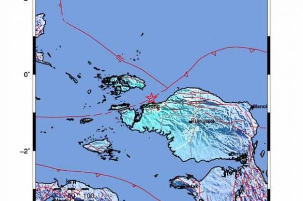 Terjadi Lagi, Papua Barat di Guncang Gempa Bumi Sebesar M4,8