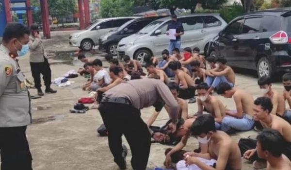 Terlibat Tawuran di Panembahan Puluhan Pelajar SMK Diamankan Polisi