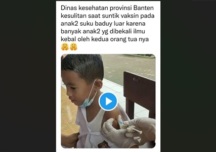 Viral Anak Baduy Kebal Jarum Suntik Saat Divaksin