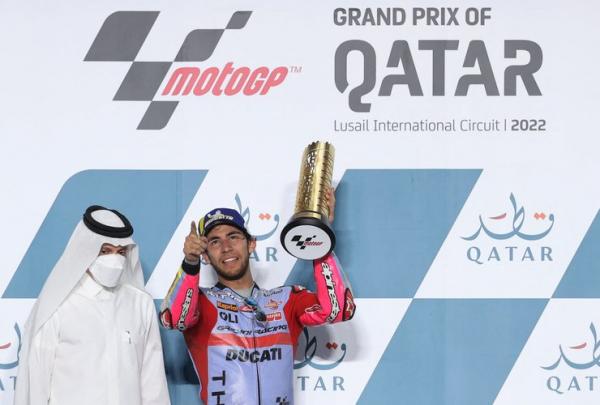 Hasil MotoGP Qatar 2022: Enea Bastianini Posisi Pertama, Marc Marquez Terjatuh