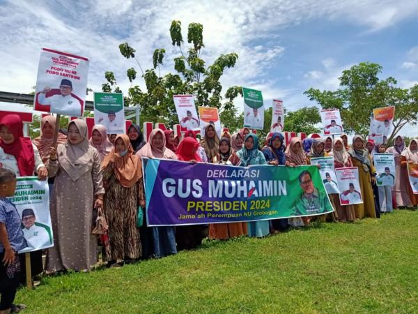 Ratusan Jamaah NU Grobogan Deklarasi Dukung Muhaimin Iskandar Maju Jadi Capres