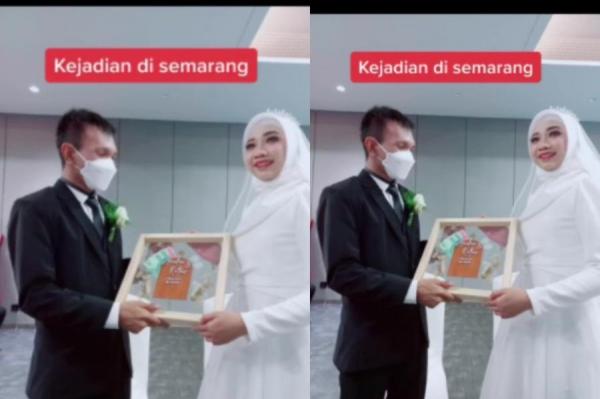 Viral Sepasang Kekasih Nikah Beda Agama Mempelai Wanita Berhijab Di