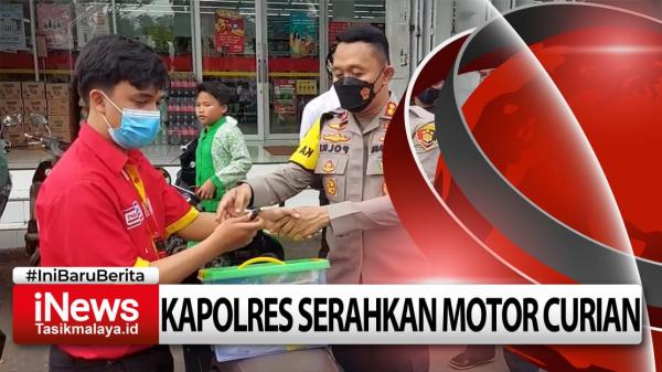 Video Polres Tasikmalaya Serahkan Motor Curian, Korban: Alhamdulillah Motor Saya Kembali