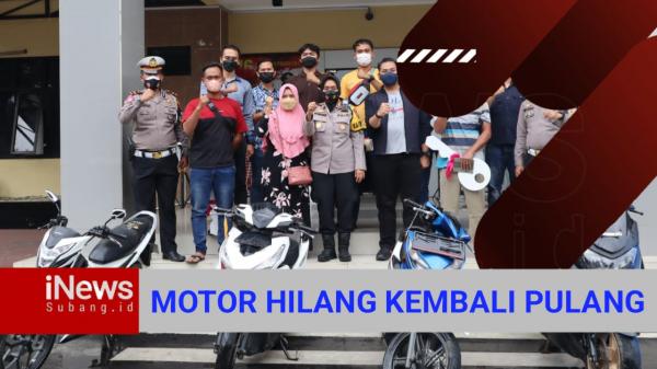 Video Polres Subang Kembalikan Motor Curian, Berikut Daftar Motor Yang Belum Diambil