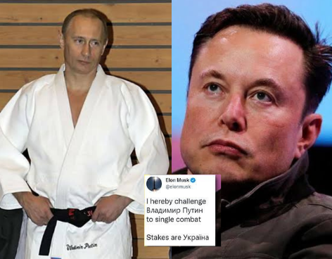 Bos Tesla Elon Musk Tantang Presiden Rusia Vladimir Putin Duel Tangan Kosong, Taruhannya Ukraina!
