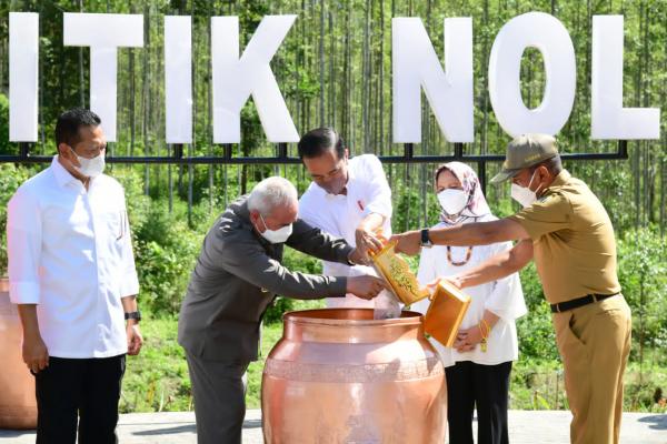 Gubernur Edy Rahmayadi Tanam Pohon Kemiri Toba di Titik Nol IKN Nusantara