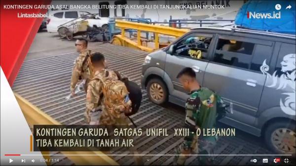 Video: Kontingen Garuda Satgas UNIFIL XXIII-O Lebanon Kembali ke Tanah Air