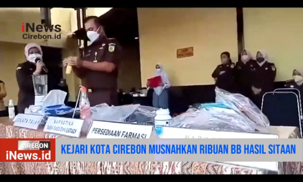 Video Kejaksaan Cirebon Musnahkan Ribuan Gram Narkotika