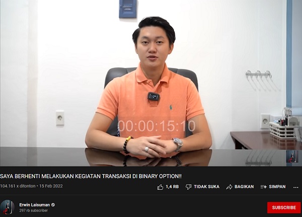 Terungkap 34 Nama Jadi Afiliator, Banyak Youtuber Hapus Video edukasi Trading Kripto