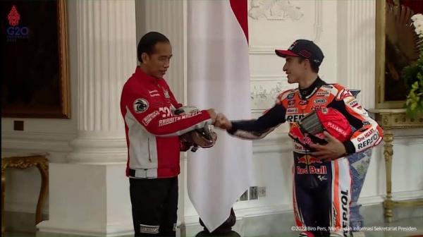 Marc Marquez Terkesan usai Ngobrol dan Ketemu Presiden Jokowi, Ini Pengakuanya