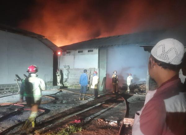 Kebakaran Pabrik Pengolahan Kayu di Sindangkasih Ciamis, Empat Pekerja Lolos dari Maut