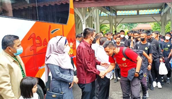 Dilepas Menuju Tangerang, Tim Soeratin PS Palembang U-15 Siap Hadapi Juara Bertahan