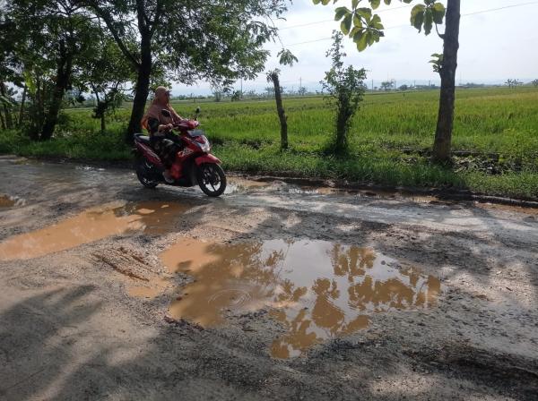 Jalan Desa Penghasil Migas Senori Selama 5 Tahun Rusak Parah Akan Diperbaiki Pemkab Tuban Tahun ini.