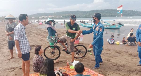 Jelang Munggahan, Satpolairud Polres Ciamis Tingkatkan Patroli di Objek Wisata Pantai Pangandan