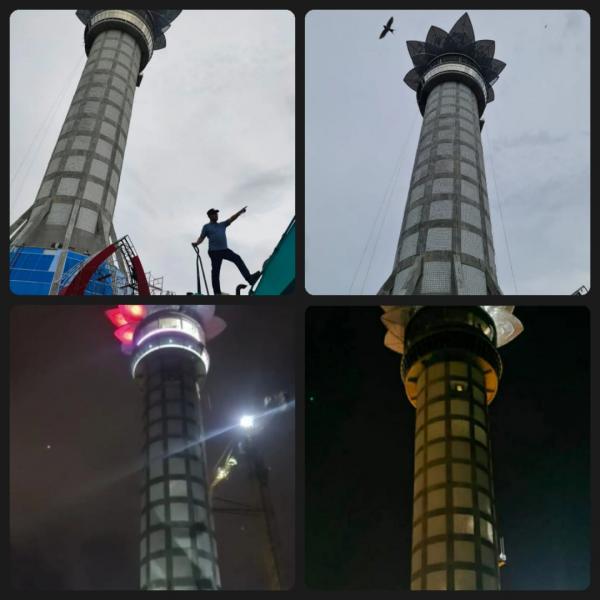 Menara Pandang 114 Meter Hampir Rampung, Bupati Achmad Husein Minta Netizen Ikut Pilih Nama