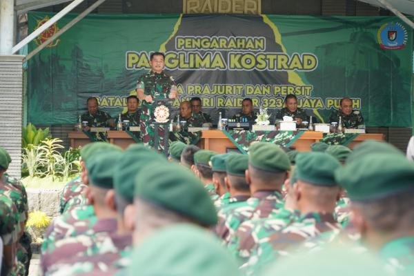 Cek Pasukan Yonif Raider 323 Banjar, Pangkostrad: Tingkatkan Profesionalisme Prajurit