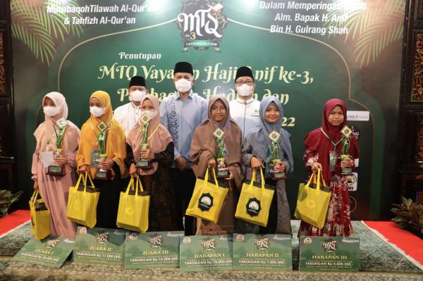 Wagub Sumut Musa Rajekshah Tutup MTQ ke-3 Yayasan Haji Anif