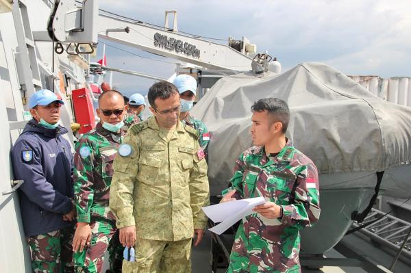 Sandar Pelabuhan Beirut Lebanon, KRI SIM-367 Diinspeksi Tim COE UNIFIL