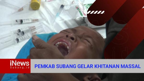 Video Ratusan Anak Histeris Ikuti Khitanan Massal HUT Subang ke 74