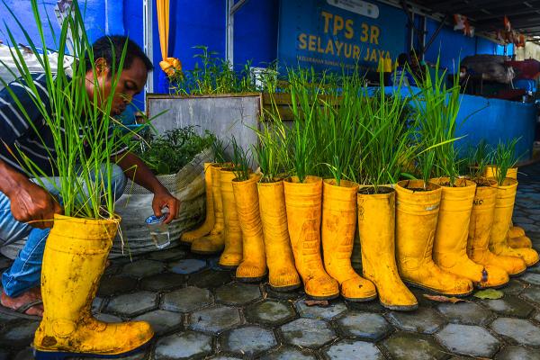 Peringatan Hari Sampah Nasional di Palembang 