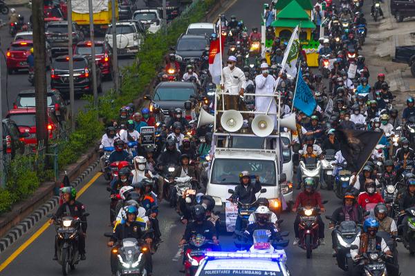 Pawai dan Tarhib Kendaraan Menyambut Bulan Suci Ramadan 1443 H di Palembang