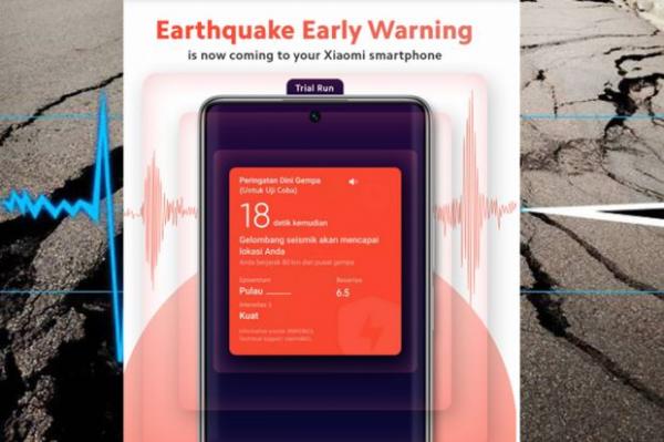 Wow! Xiaomi Indonesia Miliki Fitur Peringatan Dini Gempa