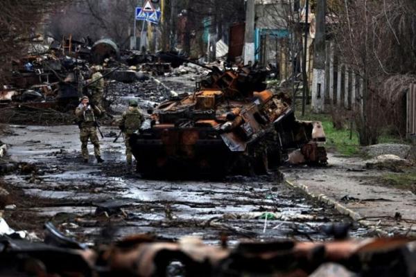 57 Mayat Berserakan di Jalan dan Saluran Air Diduga Dibantai Tentara Rusia
