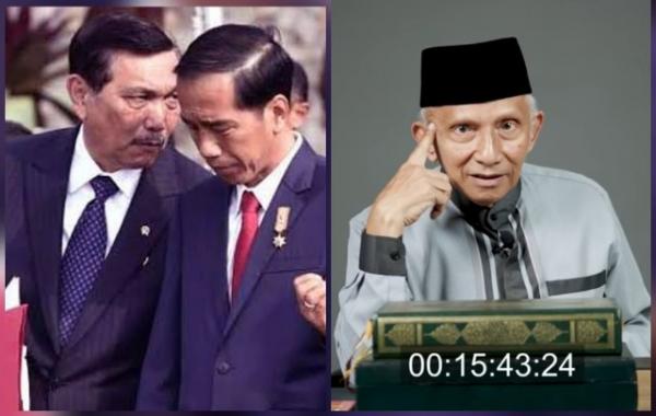Ingin Tetap Berkuasa, Amien Rais Ingatkan Jokowi-Luhut Belum Sekaliber Soekarno & Soeharto