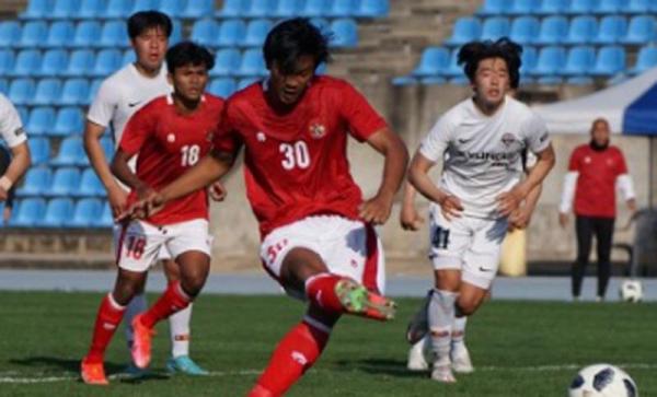 Ujicoba Timnas Indonesia U-19 di Korsel, Sukses  Kalahkan Kyungil University 2-1