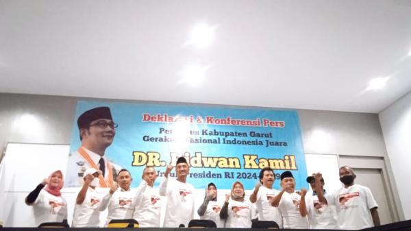 Ridwan Kamil jadi Presiden 2024-2029, Gerakan Nasional Indonesia Juara Gelar Deklarasi di Garut