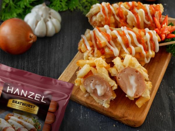 Mencicipi Hanzel Bratwurst Cheese, Sosis Premium dengan Mozarella yang Meleleh di Lidah