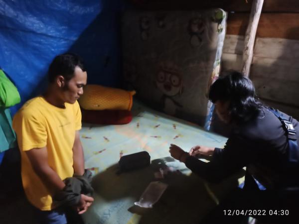 Simpan 54 Paket Sabu di Bawah Ranjang, Buruh di Sukadamai Bangka Selatan Diciduk Polisi