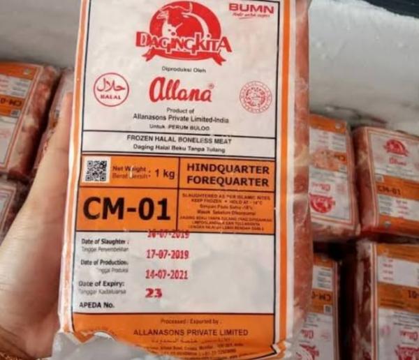 Jelang Lebaran Bulog Impor 36.000 Ton Daging Kerbau dari India   