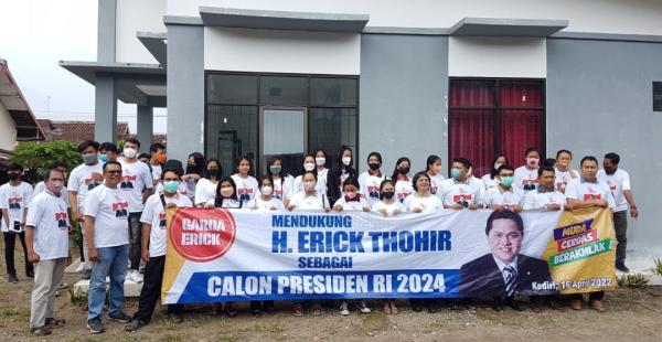 Komunitas Milenial Kediri Deklarasi Dukung Erick Thohir Capres 2024