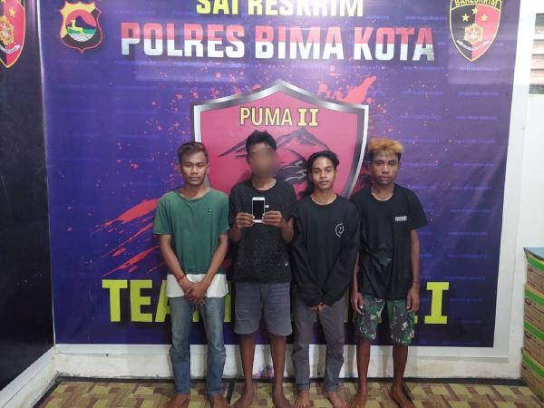 4 Pemuda di Bima Pelaku Pengeroyokan dan Pencurian Digelandang Tim Puma