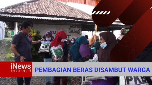 Video Anggota DPRD Subang Bagikan 31 Ton Beras untuk 6000 Warga