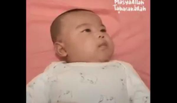 Waow! Video Viral Bayi 3 Bulan Bisa Bicara Enggak dan Mau