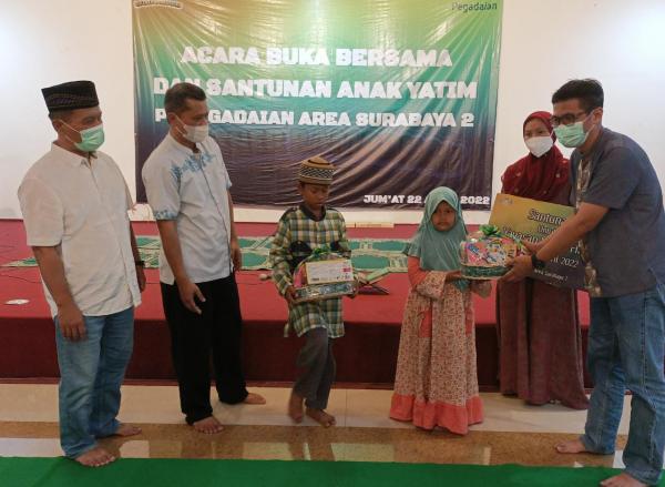 Bazar Emas Ditutup, Pegadaian Sidoarjo Beri Santunan Bagi Anak Yatim 