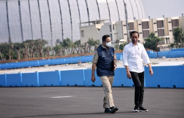Dampingi Jokowi Tinjau Sirkuit Formula E, Anies Optimis Jakarta E-Prix  Digelar Sesuai Jadwal