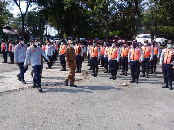 Gelar Pasukan, Wabup Iyos: Cipta Kondisi Keamanan, Kesehatan dan Kelancaran Mudik Lebaran