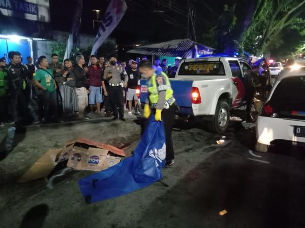 Tabrakan Maut Honda Sonic vs Honda Brio, Seorang Penumpang Sepeda Motor Meninggal Dunia di TKP