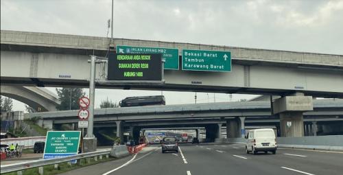 Tol Japek Tampak Lenggang. Ini Puncak Arus Mudik